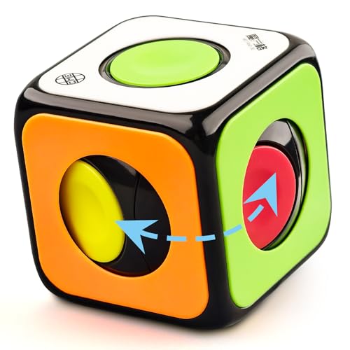 ROXENDA Speed Zauberwürfel, 3D Puzzle Magic Cube for Children, Smooth Fast würfel Sequential Brain Teaser Toys for Fast Cubing Fun (1x1x1) von ROXENDA