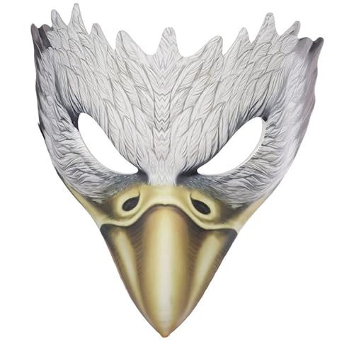 ROYJJ Halbgesicht, Tierkostüm für Halloween Maskerade Party Cosplay für verstellbare S Rave Party Adler Tiermaske ROYJJ Halbgesicht, Tierkostüm für Halloween Maskerade Party Cosplay für verstellbare S Rave Party Adler Tiermaske von ROYJJ