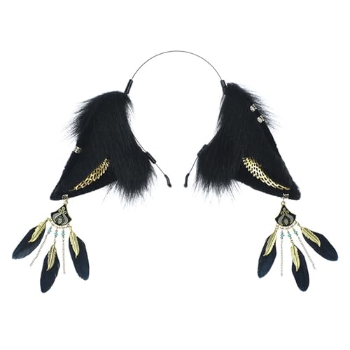 ROYJJ Halloween-Stirnband mit Fuchs-Ohren für Damen und Mädchen, tägliches Tragen, Halloween, Party, Kostüm, Cosplay, Haarschmuck für Frauen ROYJJ Halloween-Stirnband mit Fuchs-Ohren für Damen und Mädchen, tägliches Tragen, Halloween, Party, Kostüm, Cosplay, Haarschmuck für Frauen von ROYJJ