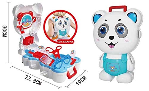 ROYMART CH-0220 MALETA OSO Panda Con UTILES Doctor Schürze und Staubschutz, (Mehrfarbig) von ROYMART