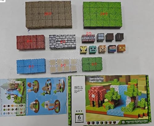 ROYUEXT Magnetische Bausteine, 100 Teile, Magnetbausteine für Kinder ab 3 Jahren, Magnet Bausteine für Jungen und Mädchen (2 cm) von ROYUEXT