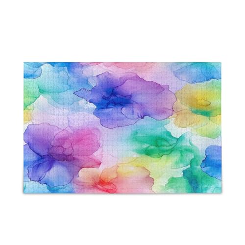 Alkohol Tinte Malerei Puzzle für Familie, Erwachsene Puzzle 1.000 Stück, schöne Puzzle für Erwachsene, Puzzle Spielzeug Alkohol Tinte Malerei Puzzle für Familie, Erwachsene Puzzle 1.000 Stück, schöne Puzzle für Erwachsene, Puzzle Spielzeug von RPLIFE