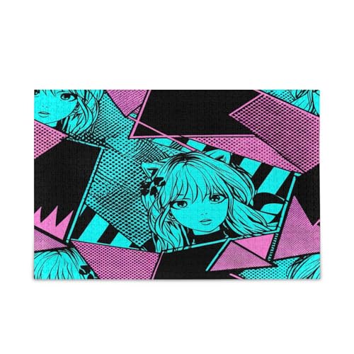 Anime Comics Mädchen-Holz-Puzzle, 500 Teile, 50 x 37 cm Anime Comics Mädchen-Holz-Puzzle, 500 Teile, 50 x 37 cm von RPLIFE