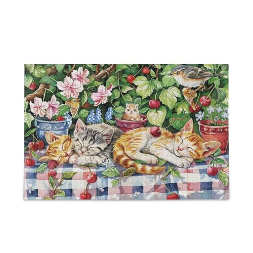 Aquarell Entzückende Kätzchen schlafende Holz-Puzzles für Erwachsene, Puzzle-Spielzeug, lustige Puzzles, einzigartige Puzzles für Erwachsene Aquarell Entzückende Kätzchen schlafende Holz-Puzzles für Erwachsene, Puzzle-Spielzeug, lustige Puzzles, einzigartige Puzzles für Erwachsene von RPLIFE