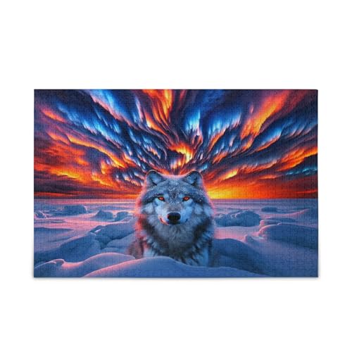 Aurora und Wolf Erwachsenenpuzzles Gehirnspiel, 500 Teile, Puzzle für Familie, 50,5 x 37,8 cm Aurora und Wolf Erwachsenenpuzzles Gehirnspiel, 500 Teile, Puzzle für Familie, 50,5 x 37,8 cm von RPLIFE