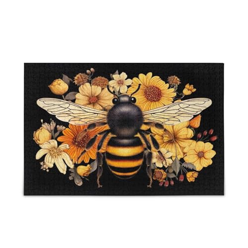 Bee Flowers Floral Puzzles Picture Puzzle 500 Teile Puzzle für Familie 20,5 × 14,22,9 cm Bee Flowers Floral Puzzles Picture Puzzle 500 Teile Puzzle für Familie 20,5 × 14,22,9 cm von RPLIFE