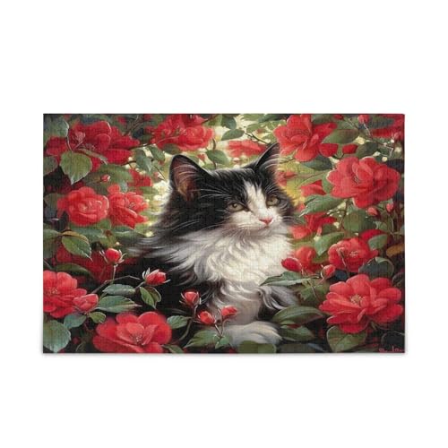 Black and White Kitten Adult Jigsaw Puzzles, Unique Jigsaw Puzzles, Beautiful Puzzle, Picture Puzzle von RPLIFE