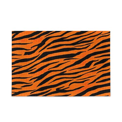 Bold Tigers Stripes Orange Erwachsenenpuzzles für Familie, 500 Teile, 50,5 x 37,8 cm Bold Tigers Stripes Orange Erwachsenenpuzzles für Familie, 500 Teile, 50,5 x 37,8 cm von RPLIFE