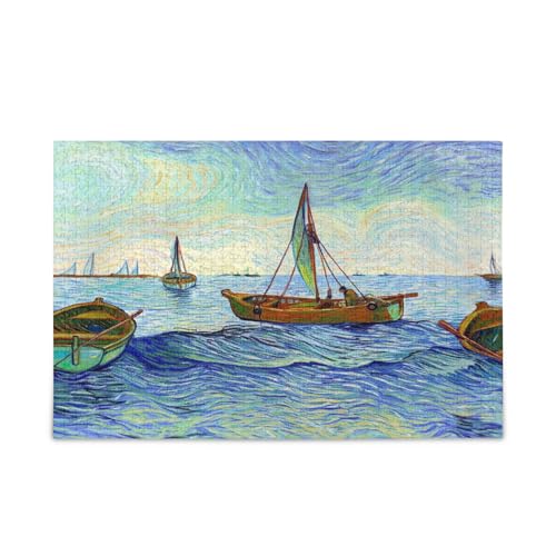 Boote Ozeanblau Holzpuzzles Familienpuzzle 500 Teile 50,5 × 37,8 cm Boote Ozeanblau Holzpuzzles Familienpuzzle 500 Teile 50,5 × 37,8 cm von RPLIFE