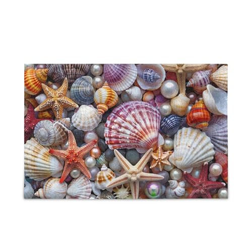 Bunte Muscheln Seestern Holz-Puzzle, lustige Puzzles für Erwachsene, 1000 Teile, Puzzle für Familie, 74 x 50 cm Bunte Muscheln Seestern Holz-Puzzle, lustige Puzzles für Erwachsene, 1000 Teile, Puzzle für Familie, 74 x 50 cm von RPLIFE