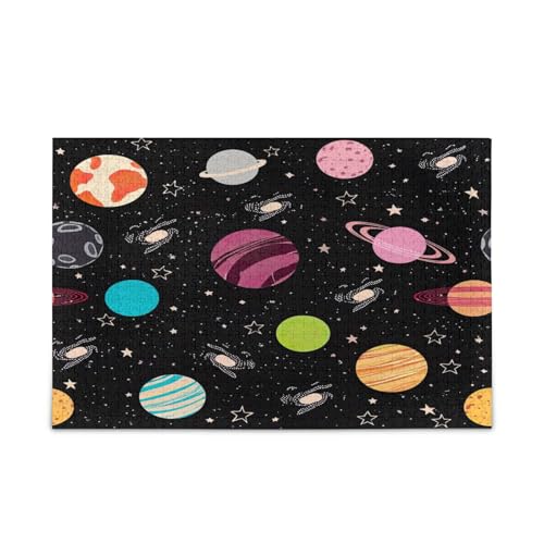 Bunte Planeten Holzpuzzle für Erwachsene, Gedankenspiele für Erwachsene, 500 Teile, Puzzle für Familie, 50,5 x 37,8 cm Bunte Planeten Holzpuzzle für Erwachsene, Gedankenspiele für Erwachsene, 500 Teile, Puzzle für Familie, 50,5 x 37,8 cm von RPLIFE