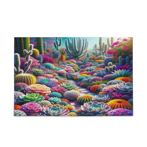 Bunte Sukkulenten Gartenpuzzles für Erwachsene, 1000 Teile, Holzpuzzle für Erwachsene, Familienpuzzles Bunte Sukkulenten Gartenpuzzles für Erwachsene, 1000 Teile, Holzpuzzle für Erwachsene, Familienpuzzles von RPLIFE