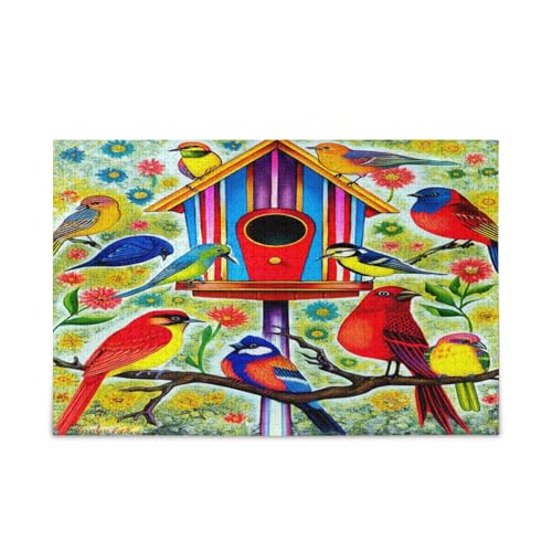 Bunte Vögel Holzpuzzles für Erwachsene, Gedankenspiele für Erwachsene, lustige Puzzles für Erwachsene, einzigartiges Puzzle Bunte Vögel Holzpuzzles für Erwachsene, Gedankenspiele für Erwachsene, lustige Puzzles für Erwachsene, einzigartiges Puzzle von RPLIFE