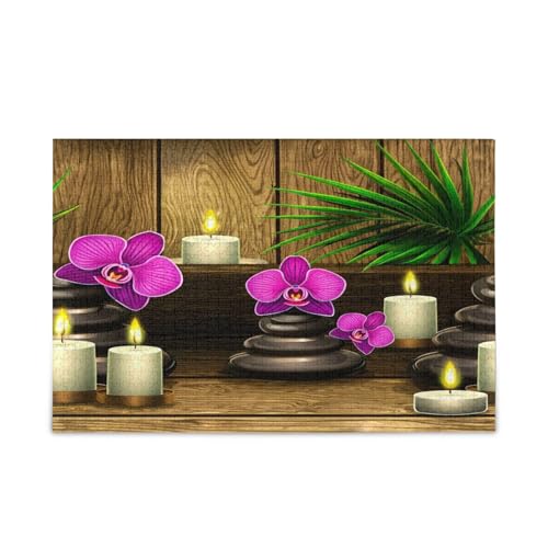Calming Elements Holz-Puzzle, 1000 Teile, für Erwachsene, 74 x 70 cm von RPLIFE