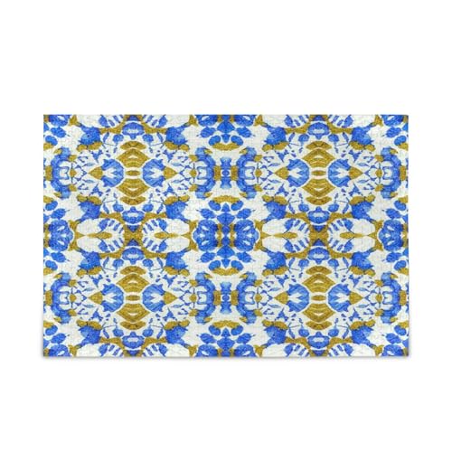 Classic Tile Blue Adult Puzzles Unique Puzzle 1000 Pieces Puzzle for Adult 29.5×19.17.8 cm von RPLIFE
