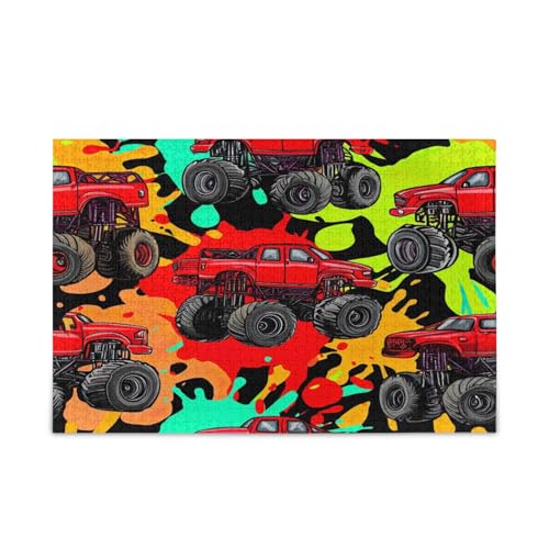 Coole Monster Trucks Holz-Puzzle, Familienpuzzle, 500 Teile, 50 x 37 cm Coole Monster Trucks Holz-Puzzle, Familienpuzzle, 500 Teile, 50 x 37 cm von RPLIFE