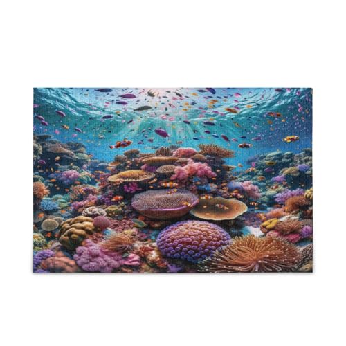 Coral Reef Puzzle 1000 Teile, Holzpuzzles Erwachsene, Familienpuzzles von RPLIFE