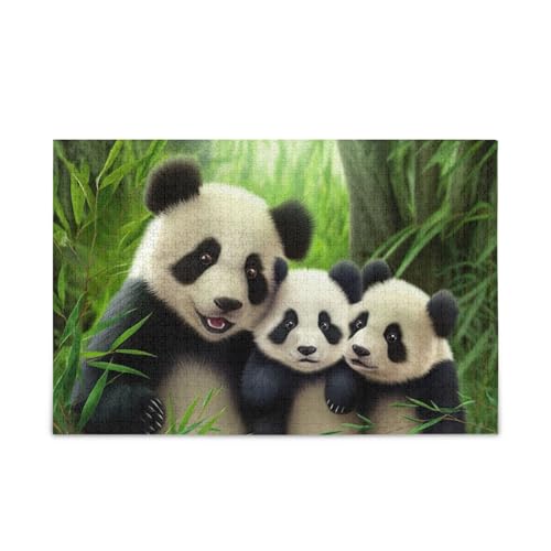 Cute Panda Family Green Adult Wooden Jigsaw Puzzles Brain Game 1000 Pieces Puzzle for Family 29.5×19.17.8 cm Cute Panda Family Green Adult Wooden Jigsaw Puzzles Brain Game 1000 Pieces Puzzle for Family 29.5×19.17.8 cm von RPLIFE