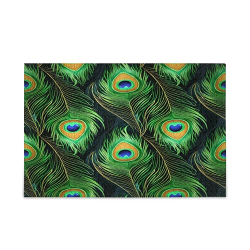 Detaillierte Pfauenfeder-Puzzles für Erwachsene, Puzzle, 1000 Teile, 74 x 70 cm von RPLIFE