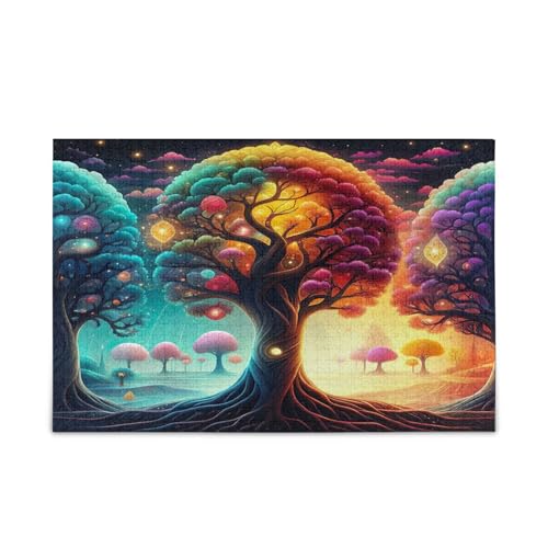 Dreamland Fantasy Trees Puzzles, Holzpuzzle für Erwachsene, 500 Teile, Puzzle für Familie, 50,5 x 37,8 cm Dreamland Fantasy Trees Puzzles, Holzpuzzle für Erwachsene, 500 Teile, Puzzle für Familie, 50,5 x 37,8 cm von RPLIFE