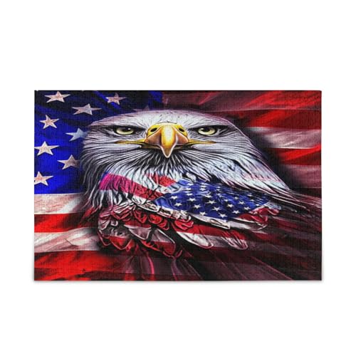 Erwachsenen-Puzzles mit US-Flaggen-Stil, Puzzles für Familie, 1000 Teile, 74 x 50 cm Erwachsenen-Puzzles mit US-Flaggen-Stil, Puzzles für Familie, 1000 Teile, 74 x 50 cm von RPLIFE