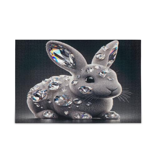 Exquisite Bunny Wood Jigsaw Puzzles Adult, Picture Puzzle, Pretty Puzzle, Unique Jigsaw Puzzles von RPLIFE