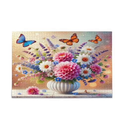 Floral with Butterflies Puzzles, 500 Piece Jigsaw Puzzles, Unique Jigsaw Puzzles, Family Puzzles Floral with Butterflies Puzzles, 500 Piece Jigsaw Puzzles, Unique Jigsaw Puzzles, Family Puzzles von RPLIFE