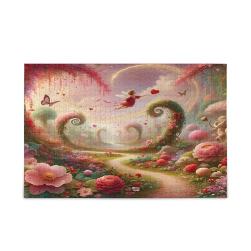 Garten-Puzzles für Familie, 500 Teile, 50 x 37 cm, Rosa Garten-Puzzles für Familie, 500 Teile, 50 x 37 cm, Rosa von RPLIFE