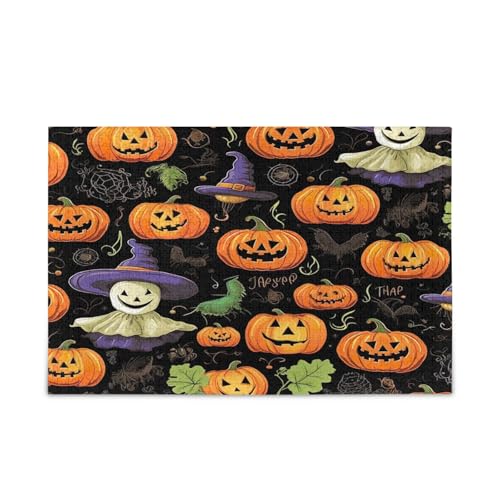 Halloween-Kürbis-Puzzles 1000 Teile, Holzpuzzles Erwachsene, Familienpuzzles für Kinder und Erwachsene Halloween-Kürbis-Puzzles 1000 Teile, Holzpuzzles Erwachsene, Familienpuzzles für Kinder und Erwachsene von RPLIFE