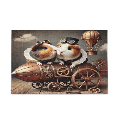 Hamster-Puzzle, Meerschweinchen, Erwachsene, Holzpuzzles, 1000 Teile, Puzzle für Familie, 74 x 70 cm Hamster-Puzzle, Meerschweinchen, Erwachsene, Holzpuzzles, 1000 Teile, Puzzle für Familie, 74 x 70 cm von RPLIFE