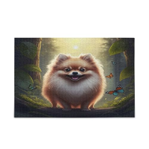 Happy Dog Schmetterlinge Erwachsenen-Puzzle, Familienpuzzle, 500 Teile, 50 x 37 cm von RPLIFE
