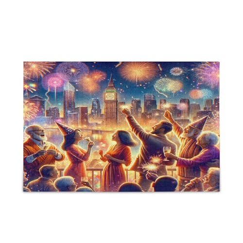 Happy New Year Family Puzzles for Kids and Adults, 1000 Piece Jigsaw Puzzles for Adults, Funny Puzzles, Mind Games for Adults Happy New Year Family Puzzles for Kids and Adults, 1000 Piece Jigsaw Puzzles for Adults, Funny Puzzles, Mind Games for Adults von RPLIFE