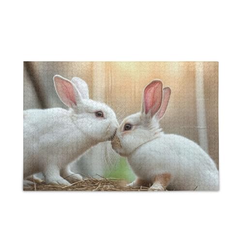 Holz-Puzzles mit Hasenmotiv, 500 Teile, Puzzle für Familie, 500 x 37 cm Holz-Puzzles mit Hasenmotiv, 500 Teile, Puzzle für Familie, 500 x 37 cm von RPLIFE
