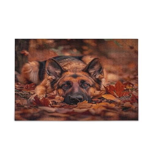 Holzpuzzle für Erwachsene, niedlicher Schäferhund, Holzpuzzle für Erwachsene, 1000 Teile, Puzzle für Familie, 74 x 70 cm Holzpuzzle für Erwachsene, niedlicher Schäferhund, Holzpuzzle für Erwachsene, 1000 Teile, Puzzle für Familie, 74 x 70 cm von RPLIFE