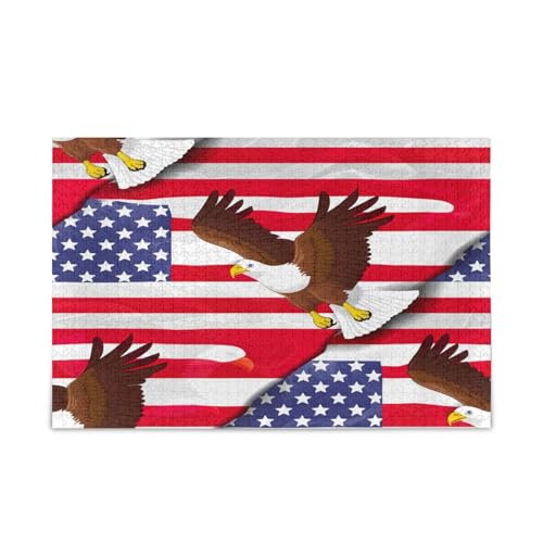 Holzpuzzle mit US-Flaggenstil, Familienpuzzle, 1000 Teile, 74 x 50 cm Holzpuzzle mit US-Flaggenstil, Familienpuzzle, 1000 Teile, 74 x 50 cm von RPLIFE
