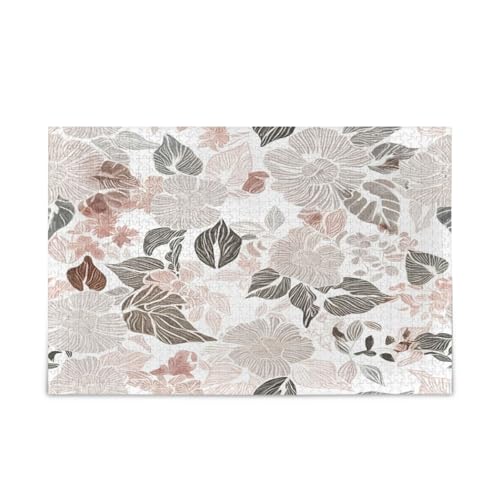 Holzpuzzles für Erwachsene, Aquarell-Blumen, Blätter, Lichtfarbe, Puzzles für Familie, 500 Teile, 50 x 37 cm Holzpuzzles für Erwachsene, Aquarell-Blumen, Blätter, Lichtfarbe, Puzzles für Familie, 500 Teile, 50 x 37 cm von RPLIFE