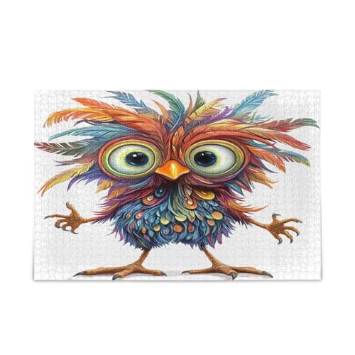 Huhn mit großen Augen 1000 Puzzle für Erwachsene, Holzpuzzle für Erwachsene, Familienpuzzle Huhn mit großen Augen 1000 Puzzle für Erwachsene, Holzpuzzle für Erwachsene, Familienpuzzle von RPLIFE