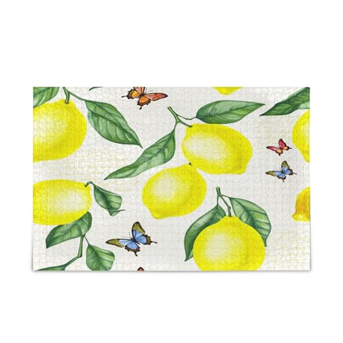 Juicy Lemons Holz-Puzzle, Schmetterling, weiß, mit Buchstaben auf der Rückseite, 1000 Teile, Puzzle für Familie, 74 x 50 cm Juicy Lemons Holz-Puzzle, Schmetterling, weiß, mit Buchstaben auf der Rückseite, 1000 Teile, Puzzle für Familie, 74 x 50 cm von RPLIFE