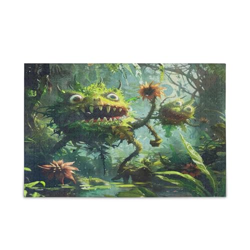 Jungle Monsters Adventure Erwachsenen-Puzzles für Erwachsene, 500 Teile, 50 x 37 cm von RPLIFE