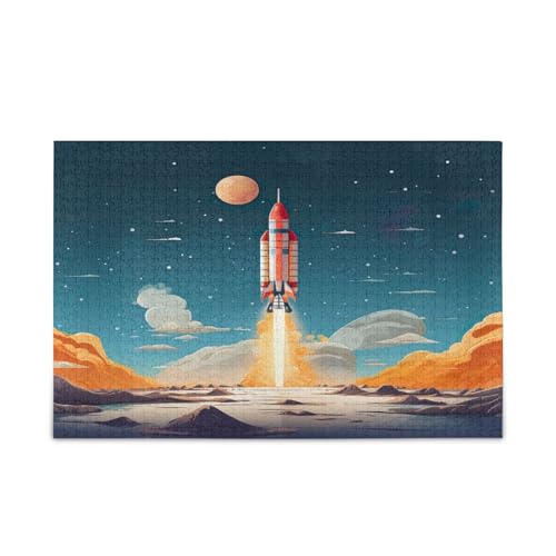 Launching Over a Moon Wood Jigsaw Puzzles Adult, Picture Puzzles, Funny Puzzles for Adults, Unique Jigsaw Puzzles Launching Over a Moon Wood Jigsaw Puzzles Adult, Picture Puzzles, Funny Puzzles for Adults, Unique Jigsaw Puzzles von RPLIFE