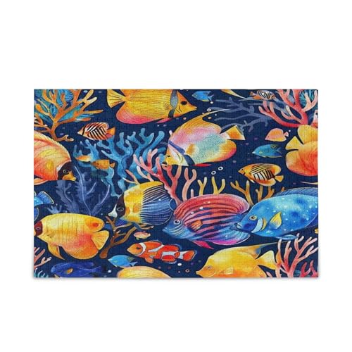 Lebendige Korallen Fische Holzpuzzles Holzpuzzle für Erwachsene 1000 Teile Puzzle für Familie 29,5 × 19,78 cm Lebendige Korallen Fische Holzpuzzles Holzpuzzle für Erwachsene 1000 Teile Puzzle für Familie 29,5 × 19,78 cm von RPLIFE