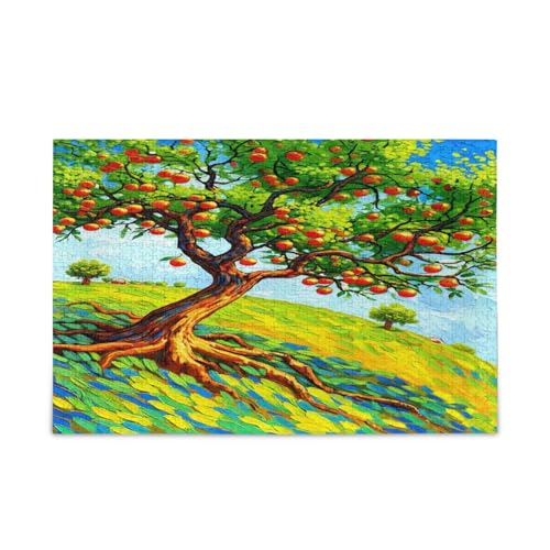Lebendige Obstbäume, Ölgemälde, grünes Puzzle, Familienpuzzle, 1000 Teile, 29,5 x 19,78 cm Lebendige Obstbäume, Ölgemälde, grünes Puzzle, Familienpuzzle, 1000 Teile, 29,5 x 19,78 cm von RPLIFE