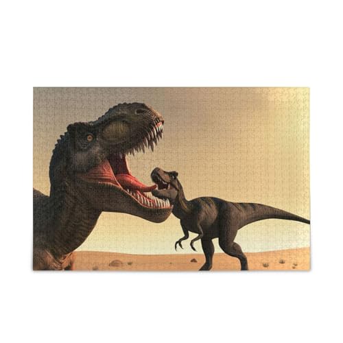 Lustige Dinosaurier-Wüsten-Puzzle, einzigartige Puzzles, 1000 Teile, Puzzle für Erwachsene, 74 x 70 cm Lustige Dinosaurier-Wüsten-Puzzle, einzigartige Puzzles, 1000 Teile, Puzzle für Erwachsene, 74 x 70 cm von RPLIFE