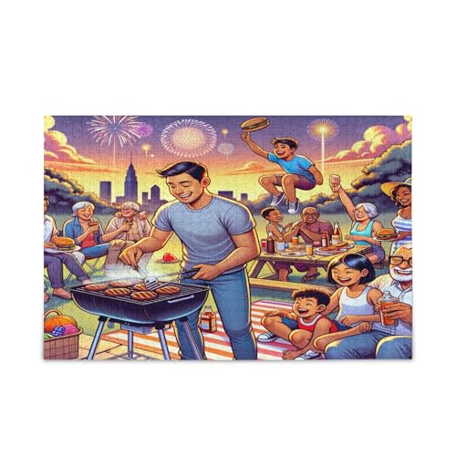 Lustige Puzzles für Erwachsene 500/1000 Teile, Holzpuzzles Erwachsene, Familienpuzzle für Kinder und Erwachsene von RPLIFE