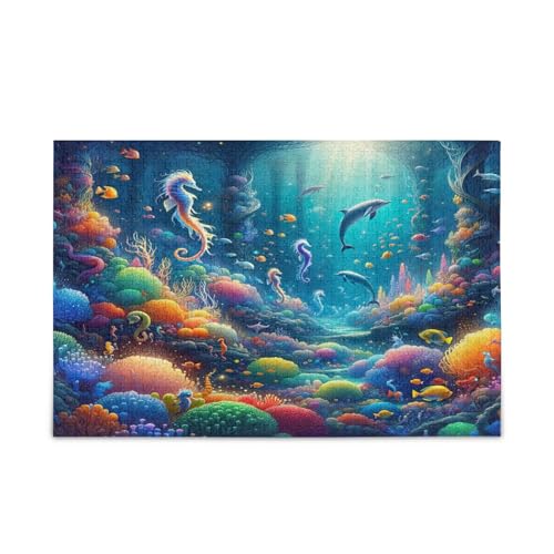 Magic Sea World Holzpuzzle für Erwachsene, Familienpuzzle, 500 Teile, 50 x 37 cm Magic Sea World Holzpuzzle für Erwachsene, Familienpuzzle, 500 Teile, 50 x 37 cm von RPLIFE