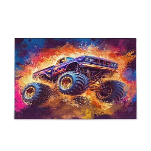 Monster Truck Holz-Puzzle, einzigartige Puzzles, 500 Teile, Puzzle für Erwachsene, 50,5 x 37,8 cm Monster Truck Holz-Puzzle, einzigartige Puzzles, 500 Teile, Puzzle für Erwachsene, 50,5 x 37,8 cm von RPLIFE