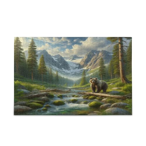Mountain Stream Bär Szene Holz Jigsaw Puzzles Erwachsene Puzzle Spielzeug Hübsche Puzzles Einzigartige Puzzles Mountain Stream Bär Szene Holz Jigsaw Puzzles Erwachsene Puzzle Spielzeug Hübsche Puzzles Einzigartige Puzzles von RPLIFE