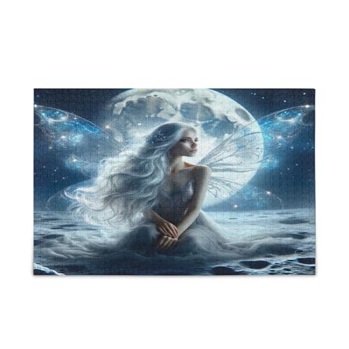 Mystery Fairy Moon Holzpuzzle Holzpuzzles für Erwachsene, 1000 Teile, Puzzle für Familie, 74 x 70 cm Mystery Fairy Moon Holzpuzzle Holzpuzzles für Erwachsene, 1000 Teile, Puzzle für Familie, 74 x 70 cm von RPLIFE