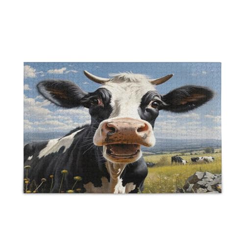 Neugierige Kuh-Puzzle, Erwachsenen-Puzzle, Puzzle, Spielzeug, 1000 Teile, Puzzle für Familie, 74 x 70 cm Neugierige Kuh-Puzzle, Erwachsenen-Puzzle, Puzzle, Spielzeug, 1000 Teile, Puzzle für Familie, 74 x 70 cm von RPLIFE
