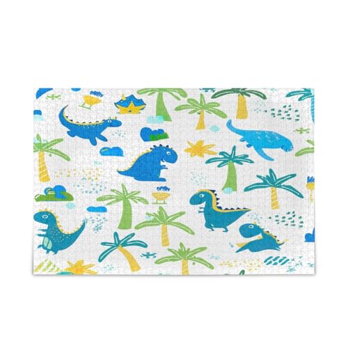 Niedliche Cartoon-Dinosaurier-Puzzle, 1000 Stück, 74 x 50 cm Niedliche Cartoon-Dinosaurier-Puzzle, 1000 Stück, 74 x 50 cm von RPLIFE